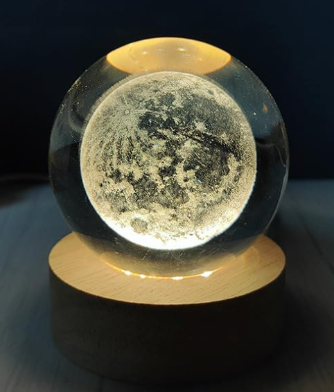Lámpara de luna llena 3D flotante